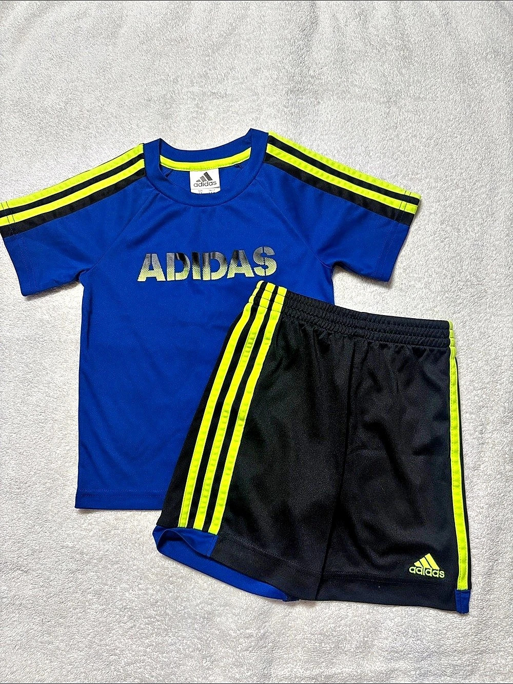 Adidas Kids Blue & Black Athletic Set